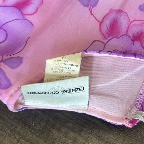 💗Pink Floral Dress with Purple Accents - Picture 4 of 5